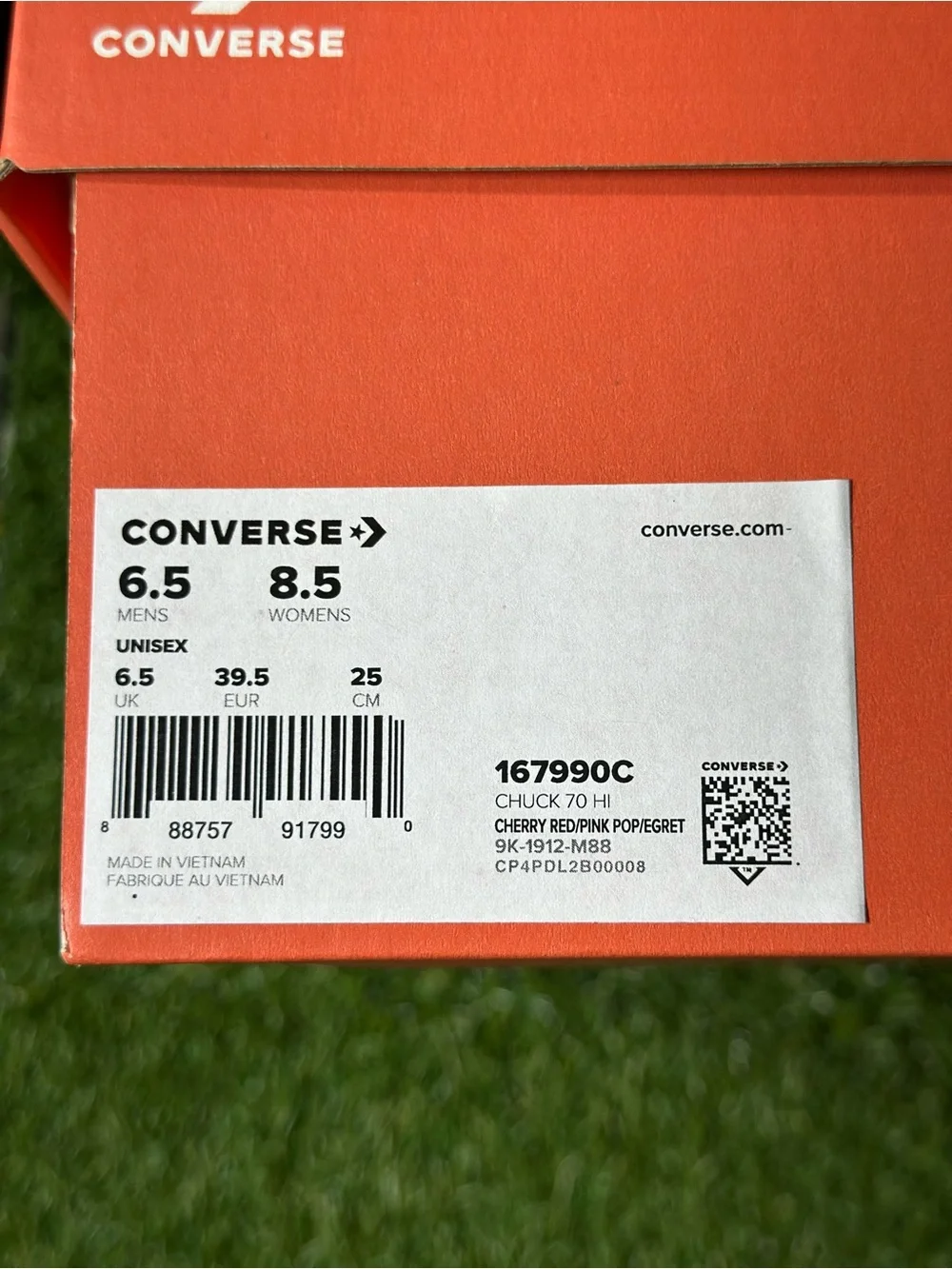 CONVERSE CHUCK TAYLOR ALLSTAR 70 HI, SIZE 6.5 MENS 8.5 WOMENS, BRAND NEW
